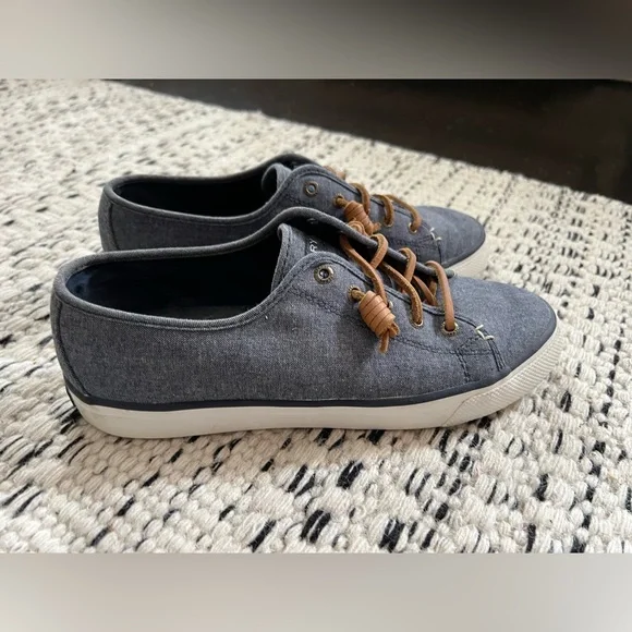 Women’s Sperry Denim Boat Shoes - Picture 2 of 8
